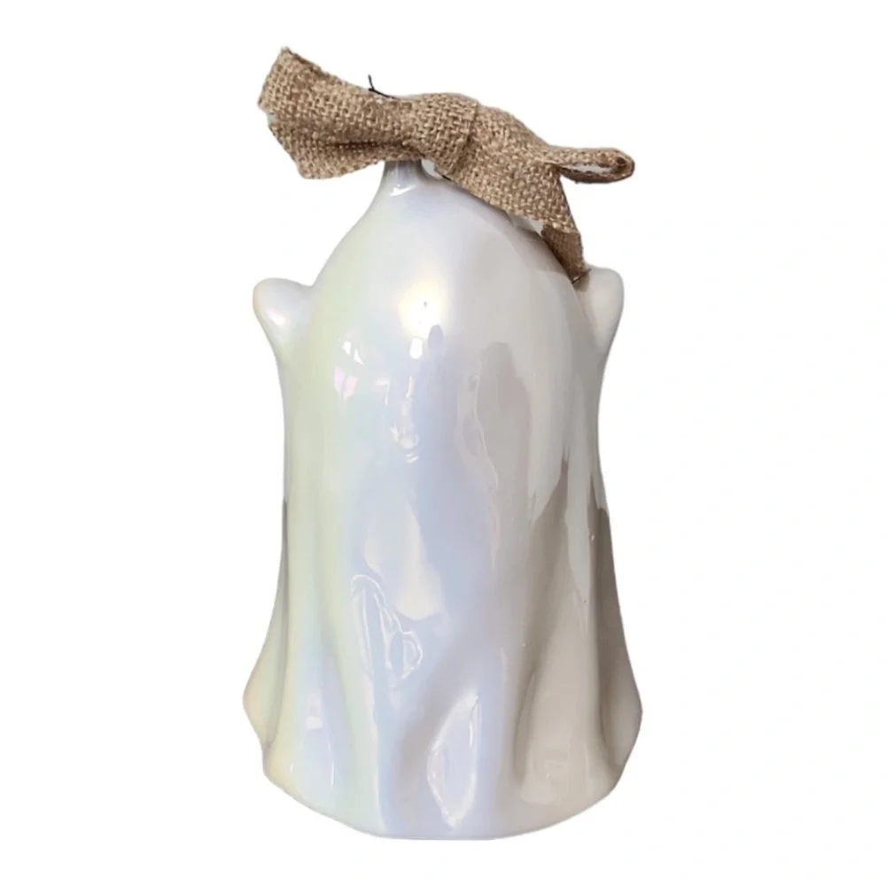 RAE DUNN Too Cute to Spook Luster Ghost Birdhouse NEW in box